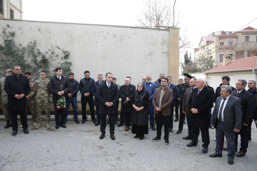 Nizam rayonunda Vətən müharibəsi şəhidi, leytenant Kənan Süleymanlının adını daşıyan küçənin ünvan lövhəsinin açılışı olub