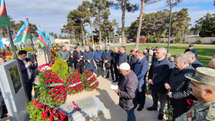 Vətən Müharibəsi Qəhrəmanı, şəhid Azad Hümbətovun məzarı ziyarət edilib