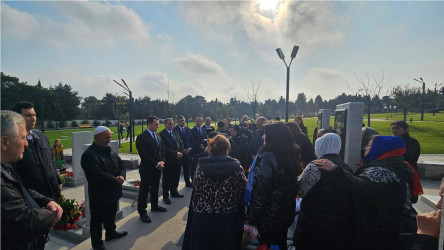 Vətən müharibəsi şəhidləri leytenant Kənan Süleymanlı, leytenant Teymur Məcidzadə və Əsəd Əsədlinin məzarları ziyarət edilib