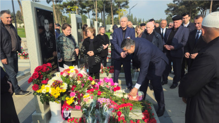 Vətən müharibəsi şəhidləri leytenant Kənan Süleymanlı, leytenant Teymur Məcidzadə və Əsəd Əsədlinin məzarları ziyarət edilib