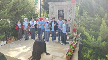 Vətən Müharibəsi şəhidi, mayor İlkin Cəfər oğlu Rzayevin xatirə kompleksi ziyarət edilib