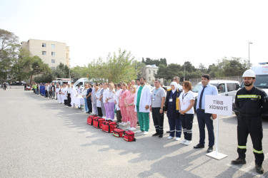 Nizami rayonunda mülki müdafiə üzrə nümunəvi məşqlər keçirilib