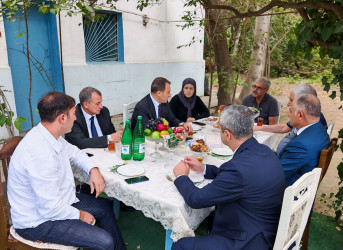 Vətən müharibəsi şəhidləri Teymur Məcidzadənin, Anar Qumaşovun və  Toğrul İsayevin ailələri ziyarət edilib