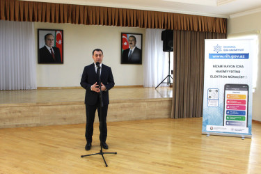 Nizami Rayon İcra Hakimiyyətinin başçısı rayon sakinləri ilə növbəti səyyar qəbul keçirib