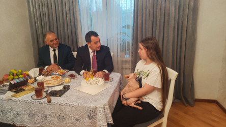 Vətən müharibəsi şəhidi Əliyev Denis Aleksandroviçin ailəsi ziyarət edilib