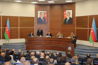 Nizami rayonunda mülki müdafiənin təşkili sahəsində görülən işlərlə bağlı müşavirə keçirilib