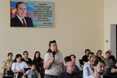 Nizami rayonunda növbəti səyyar qəbul keçirilib