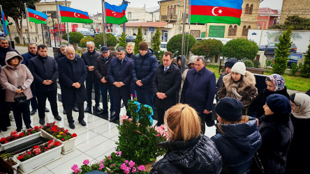 Vətən müharibəsi şəhidi Cavid Manafovun doğum günündə məzarı ziyarət edilib