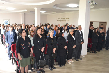 Nizami rayonunda Vətən müharibəsi şəhidi Qasımov Eltun Vüqar oğlunun doğum günündə əziz xatirəsi yad olunub