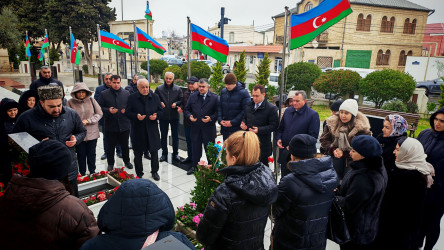 Vətən müharibəsi şəhidi Cavid Manafovun doğum günündə məzarı ziyarət edilib