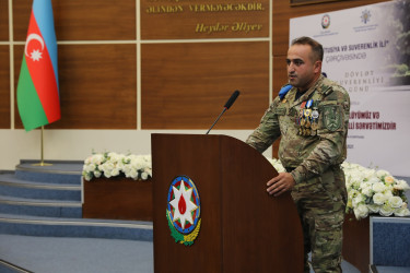 Nizami rayonunda Dövlət Suverenliyi Günü münasibətilə konfrans keçirilib