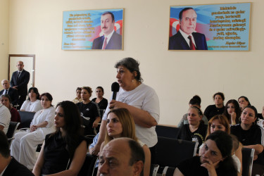 Nizami rayonunda növbəti səyyar qəbul keçirilib