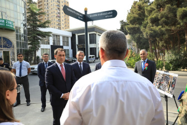 Nizami rayonunda Vətən müharibəsi şəhidi Mahir Dadaşzadə adına küçənin açılışı olub