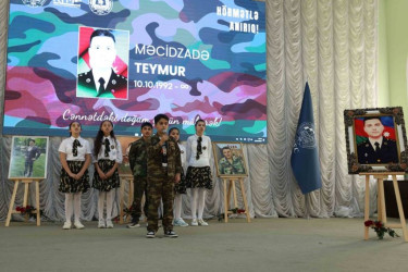 Vətən müharibəsi şəhidi Teymur Məcidzadəyə həsr olunan “Şuşada bitən yuxu” kitabının təqdimatı keçirilib