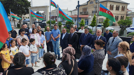 Vətən müharibəsi şəhidi Alı Həsənlinin doğum günündə məzarı ziyarət edilib