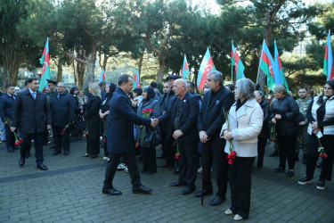 Zəfər Günündə “Nizami Rayon Vətən Müharibəsi Şəhidləri” Memorial Kompleksi ziyarət olunub