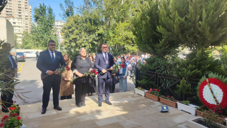 Vətən Müharibəsi şəhidi, mayor İlkin Cəfər oğlu Rzayevin xatirə kompleksi ziyarət edilib