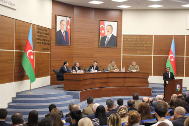 Nizami rayonunda mülki müdafiənin təşkili sahəsində görülən işlərlə bağlı müşavirə keçirilib