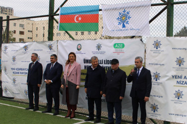 Nizami rayonunda Ümummilli Lider Heydər Əliyevin anadan olmasının 103-cü ildönümü münasibətilə futbol turniri keçirilib