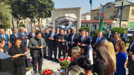 Vətən müharibəsi şəhidi Nicat Həsən oğlu Əhmədovun ildönümündə məzarı ziyarət edilib