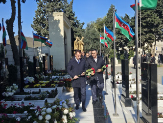 Vətən müharibəsi şəhidi Oktay Ağabəyovun ildönümündə məzarı ziyarət edilib