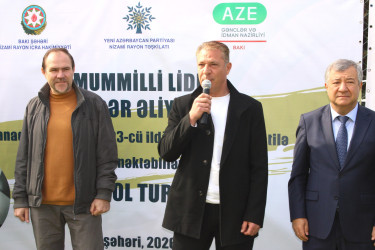 Nizami rayonunda Ümummilli Lider Heydər Əliyevin anadan olmasının 103-cü ildönümü münasibətilə futbol turniri keçirilib