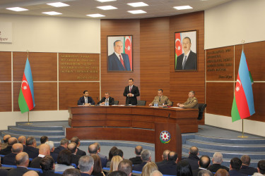 Nizami rayonunda mülki müdafiənin təşkili sahəsində görülən işlərlə bağlı müşavirə keçirilib