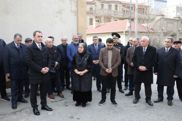 Nizam rayonunda Vətən müharibəsi şəhidi, leytenant Kənan Süleymanlının adını daşıyan küçənin ünvan lövhəsinin açılışı olub