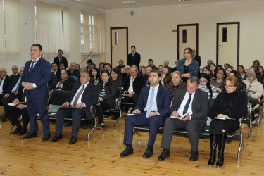 Nizami Rayon İcra Hakimiyyətinin başçısı Coşqun Cəbrayılov növbəti səyyar qəbul keçirib