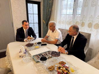 Vətən müharibəsi şəhidi Əhmədov Nicatın ailəsi ziyarət olunub