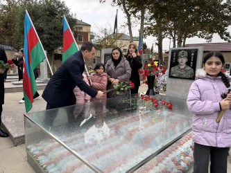 Vətən müharibəsi şəhidi Qələndər Alıyevin ildönümündə məzarı ziyarət edilib