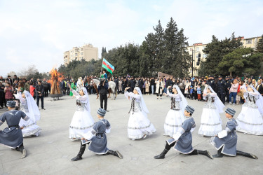Nizami rayonunda Novruz bayramı münasibətilə ümumrayon şənliyi keçirilib