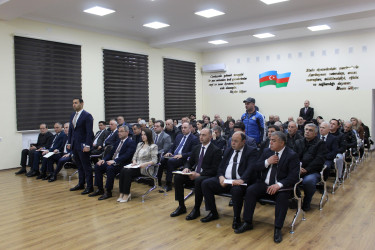 Nizami Rayon İcra Hakimiyyətinin başçısı Coşqun Cəbrayılov növbəti səyyar qəbulda rayon sakinləri ilə görüşüb