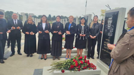 Vətən müharibəsi şəhidi kapitan Hətəmxan Məti oğlu Quliyevin məzarı ziyarət edilib