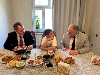 Vətən müharibəsi şəhidi, mayor Rzayev İlkin Cəfər oğlunun ailəsi ziyarət olunub