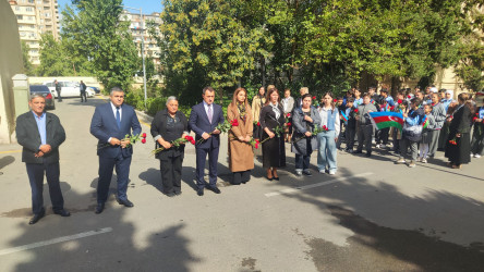 Vətən Müharibəsi şəhidi, mayor İlkin Cəfər oğlu Rzayevin xatirə kompleksi ziyarət edilib