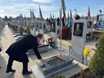 Vətən müharibəsi qəhrəmanı, şəhid baş leytenant Azad Hümbətovun doğum günü ilə əlaqədar əziz xatirəsi yad edilib