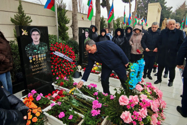 Vətən müharibəsi şəhidi Cavid Manafovun doğum günündə məzarı ziyarət edilib