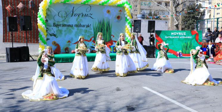Nizami rayonunda abad məhəllədə Novruz bayramı qeyd edilib