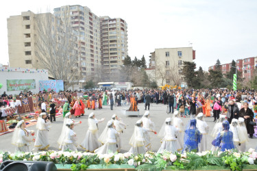 Nizami rayonunda Novruz şənliyi keçirilib