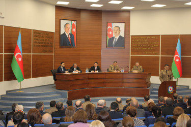Nizami rayonunda mülki müdafiənin təşkili sahəsində görülən işlərlə bağlı müşavirə keçirilib