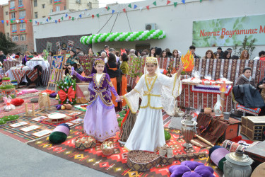 Nizami rayonunda Novruz şənliyi keçirilib