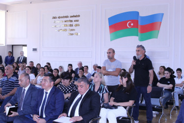 Nizami Rayon İcra Hakimiyyətinin başçısı Coşqun Cəbrayılov iyul ayında növbəti səyyar qəbullar keçirib