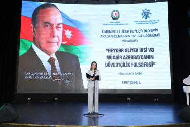 Nizami rayonunda Ulu Öndər Heydər Əliyevin anadan olmasının 103-cü ildönümü münasibətilə tədbir keçirilib