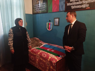 Vətən müharibəsi şəhidi Teymur Tehran oğlu Məcidzadənin ailəsi ziyarət edilib