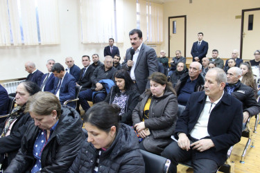 Nizami Rayon İcra Hakimiyyətinin başçısı Coşqun Cəbrayılov növbəti səyyar qəbul keçirib