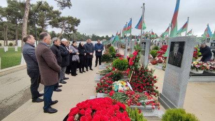 Vətən müharibəsi şəhidi Namiq Cavadovun məzarı ziyarət edilib