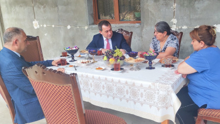 Vətən müharibəsi şəhidi leytenant Kənan Süleymanlının ailəsi ziyarət edilib