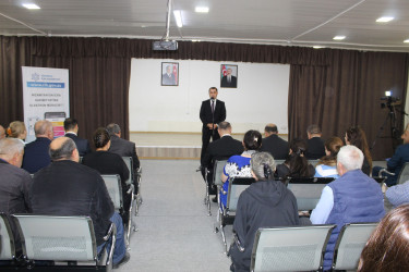 Nizami Rayon İcra Hakimiyyətinin başçısı Coşqun Cəbrayılov növbəti səyyar qəbulda rayon sakinləri ilə görüşüb
