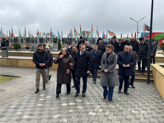 Vətən müharibəsi şəhidi mayor İlkin Rzayevin ildönümündə məzarı ziyarət edilib